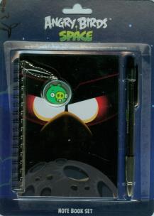 Opakowanie Angry Birds Space Notes z zawieszką + długopis