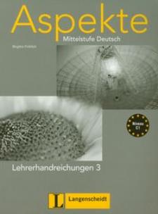 Okładka książki Aspekte 3 Lehrerhandreichungen Mittelstufe Deutsch