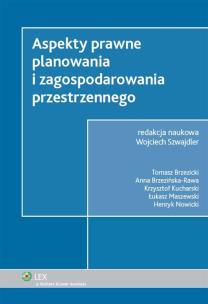 Okładka książki Aspekty prawne planowania i zagospodarowania przestrzennego