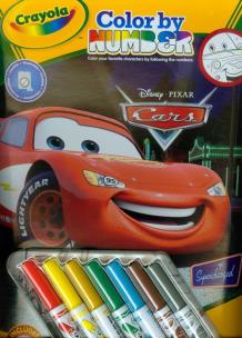 Okładka książki Crayola Kolorowanie po numerach Disney Cars