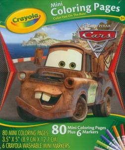 Opakowanie Crayola Mini Kolorowanka Disney Cars