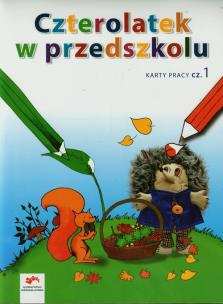 Okładka książki Czterolatek w przedszkolu Karty pracy Część 1
