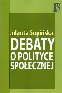 Okładka książki Debaty o polityce społecznej