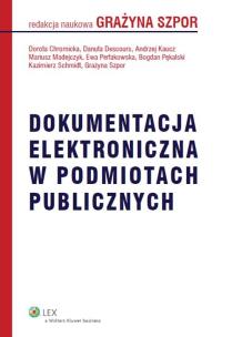 Okładka książki Dokumentacja elektroniczna w podmiotach publicznych