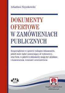 Okładka książki Dokumenty ofertowe w zamówieniach publicznych