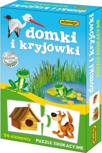 Opakowanie Domki i kryjówki Puzzle edukacyjne