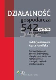 Okładka książki Działalność gospodarcza