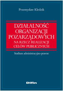 Okładka książki Działalność organizacji pozarządowych