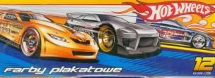 Opakowanie Farby plakatowe Hot Wheels 12 kolorów