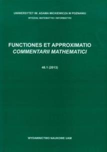 Opakowanie Functiones et approximatio 48.1/2013