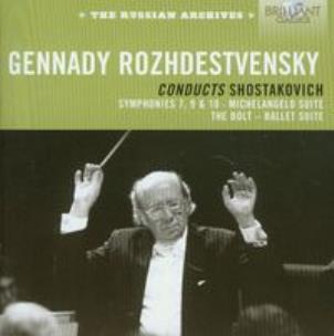 Okładka książki Gennady Rozhdestvensky conducts Shostakovich