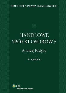 Okładka książki Handlowe spółki osobowe