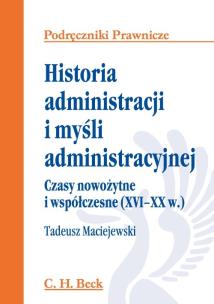Okładka książki Historia administracji i myśli administracyjnej