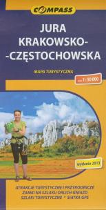 Okładka książki Jura Krakowsko-Częstochowska mapa turystyczna 1:50000