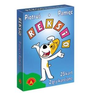 Okładka książki Karty Piotruś + Pamięć. Reksio ALEX