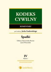 Okładka książki Kodeks cywilny Komentarz Spadki Tom IV