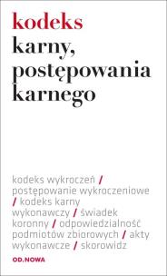 Okładka książki Kodeks karny, postępowania karnego