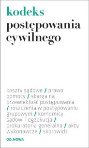 Okładka książki Kodeks post. cywilnego 01.09.2013