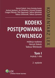 Okładka książki Kodeks postępowania cywilnego Komentarz t.1
