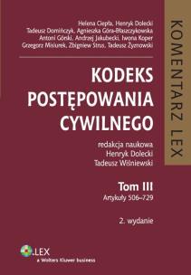 Okładka książki Kodeks postępowania cywilnego t.3