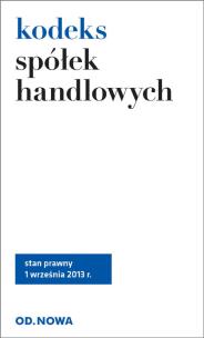 Okładka książki Kodeks spółek handlowych
