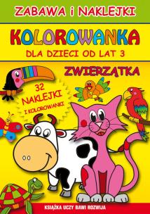 Okładka książki Kolorowanka dla dzieci od lat 3. Zwierzątka