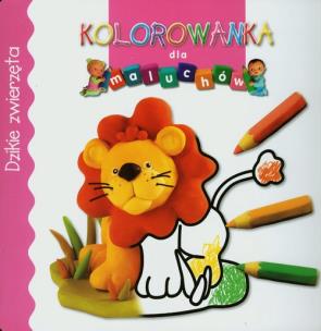 Okładka książki Kolorowanka dla maluchów - Dzikie zwierzęta