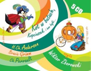 Okładka książki Kot w butach, Kopciuszek i inne bajki..audiobook