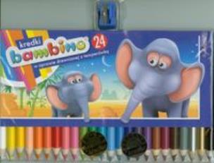 Opakowanie Kredki ołówkowe 24 kolory bls BAMBINO