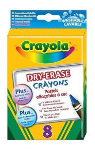 Opakowanie Kredki świecowe ścieralne 8 kolorów CRAYOLA