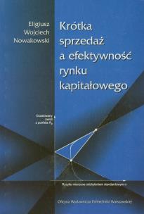 Okładka książki Krótka sprzedaż a efektywność rynku kapitałowego