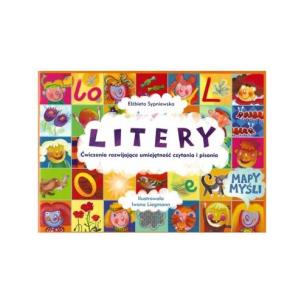 Okładka książki Litery. Ćw. rozwijające umiejętności czytania
