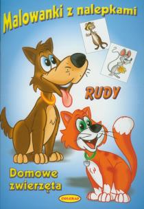 Opakowanie Malowanki z nalepkami Domowe zwierzęta Rudy