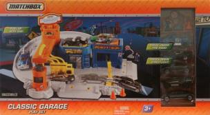 Opakowanie Matchbox Myjnia samochodowa + 5 autek