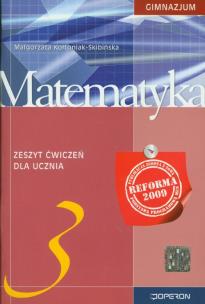 Okładka książki Matematyka GIM 3 ćw OPERON