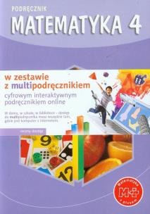 Okładka książki Matematyka z plusem 4 podręcznik z multipodręcznikiem