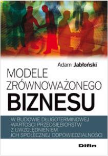 Okładka książki Modele zrównoważonego biznesu
