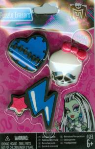 Opakowanie Monster High Gumki do ścierania Frankie Stein