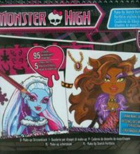 Opakowanie Monster High Upiorne makijaże Szkicownik