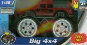 Opakowanie Monster truck 4x4 z dźwiękiem 1:48 czerwony