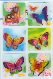 Opakowanie Naklejki Motyle 3D