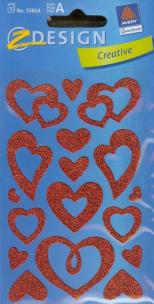 Okładka książki Naklejki okolicznościowe błyszczące serca