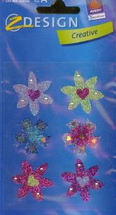 Okładka książki Naklejki - brokatowe kwiatki