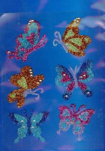 Okładka książki Naklejki - brokatowe motylki