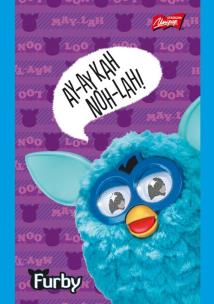 Opakowanie Notatnik A7 Furby w kratkę 50 stron fioletowy