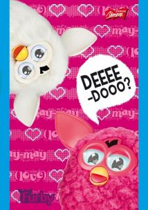 Opakowanie Notatnik A7 Furby w kratkę 50 stron różowy