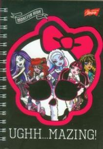 Opakowanie Notes spiralny Monster High A6 Ughh Mazing