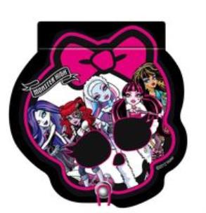 Opakowanie Notes w kształcie czaszki Monster High