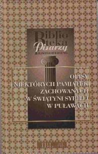 Okładka książki Opisy niektórych pamiątek zachowanych w Świątyni Sybilli w Puławach