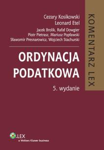 Okładka książki Ordynacja podatkowa Komentarz